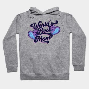 World's Best Mom Rad Hearts Hoodie